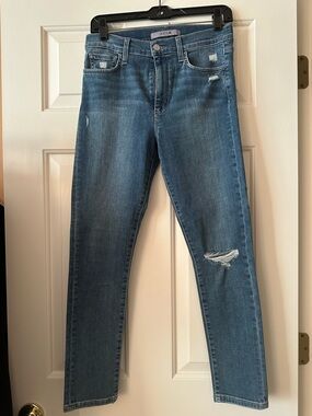 Joe’s Blue Distressed Skinny Jeans- Size 28
